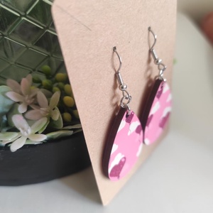 Szívdobbanás fa fülbevaló - ékszer - fülbevaló - lógó csepp fülbevaló - Meska.hu