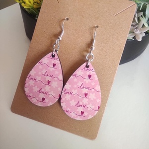 Love Notes fülbevaló  - ékszer - fülbevaló - lógó csepp fülbevaló - Meska.hu
