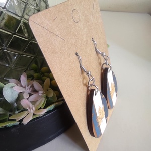 'Őszi levél' fa fülbevaló - ékszer - fülbevaló - lógó csepp fülbevaló - Meska.hu