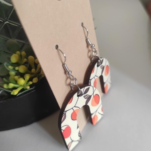 Mangó Mámor � fa fülbevaló - ékszer - fülbevaló - lógó fülbevaló - Meska.hu