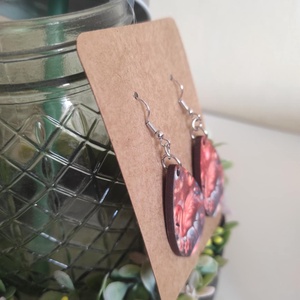 'Flamingó Álom' fa csepp fülbevaló - ékszer - fülbevaló - lógó csepp fülbevaló - Meska.hu