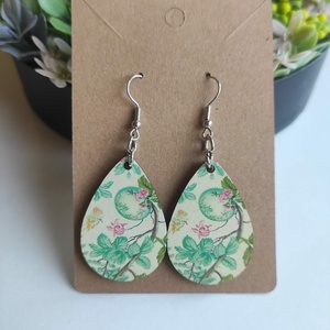 Húsvéti Rózsakert fa csepp fülbevaló - ékszer - fülbevaló - lógó csepp fülbevaló - Meska.hu