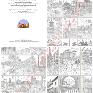 Világvárosok � Felnőtteknek szóló nyomtatható kifestő (PDF, 30 oldal) - otthon & életmód - papír, írószer - színező - Meska.hu