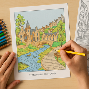 Világvárosok � Felnőtteknek szóló nyomtatható kifestő (PDF, 30 oldal) - otthon & életmód - papír, írószer - színező - Meska.hu