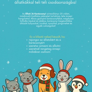 'Állati Jó Karácsony Karácsonyi Kifestő Gyerekeknek (PDF formátumban) - otthon & életmód - papír, írószer - színező - Meska.hu