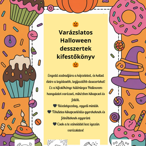 Halloween Desszertek  Kifestőkönyv (PDF, nyomtatható) - otthon & életmód - papír, írószer - színező - Meska.hu