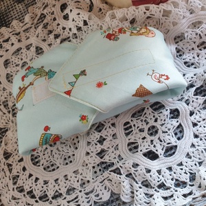 Uzsonna csomagoló, tépőzáras újraszalvéta - sandwich bag - uzsonnás textil szalvéta - vízhatlan szalvéta - táska & tok - uzsonna- & ebéd tartó - szendvics csomagoló - Meska.hu