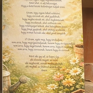 Dekor tábla Assisi Szent Ferenc imája Megrendelésre Mónika868279 részére - Meska.hu