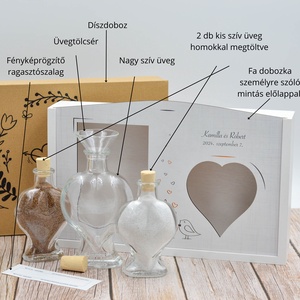 Homok ceremónia szett (bazsarózsa) - esküvő - emlék & ajándék - nászajándék - ceremónia szett - Meska.hu
