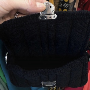 Fekete kanava kistáska - táska & tok - kézitáska & válltáska - alkalmi táska - Meska.hu