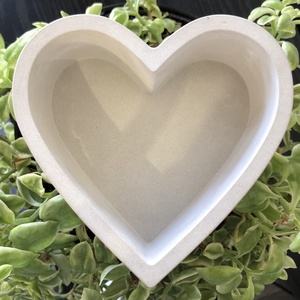 Kerámia-beton szív, Otthon & Életmód, Dekoráció, Dísztárgy, Kerámia, MESKA