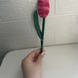 Horgolt cirmost tulipán celofánban  - Meska.hu