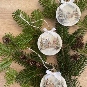 Csodálatos karácsony falap karácsonyfadíszek, Karácsony, Karácsonyi lakásdekoráció, Karácsonyfadíszek, Festett tárgyak, MESKA