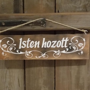 Isten hozott tábla - otthon & életmód - ház & kert - isten hozott tábla - Meska.hu