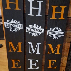 Harley Davidson üdvözlő tábla - Meska.hu