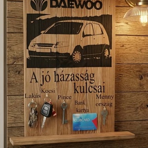 Egyedi, Kézzel Készített Fa Kulcstartók és Előszobai Rendszerezők � BÁRMILYEN mintával, szöveggel és névvel kérhető! - otthon & életmód - dekoráció - fali és függő dekoráció - fali kulcstartó - Meska.hu