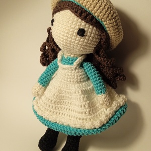 Amigurumi horgolt lányka - játék & sport - baba & babaház - baba - Meska.hu