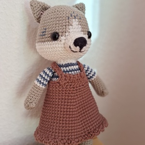 Amigurumi horgolt cicalány - játék & sport - plüssállat & játékfigura - cica - Meska.hu