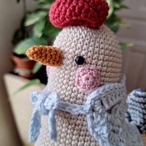 Amigurumi horgolt tyúk - Meska.hu