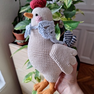 Amigurumi horgolt tyúk - játék & sport - plüssállat & játékfigura - más figura - Meska.hu