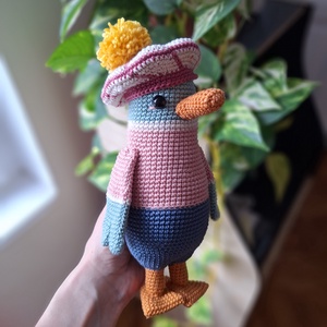Amigurumi horgolt kacsa - Meska.hu