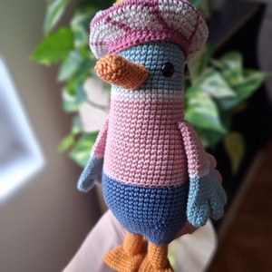Amigurumi horgolt kacsa - játék & sport - plüssállat & játékfigura - madár - Meska.hu