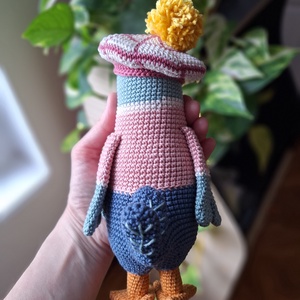 Amigurumi horgolt kacsa - játék & sport - plüssállat & játékfigura - madár - Meska.hu