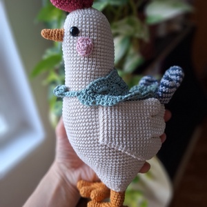 Amigurumi horgolt tyúk, Játék & Sport, Plüssállat & Játékfigura, Más figura, Horgolás, Varrás, MESKA