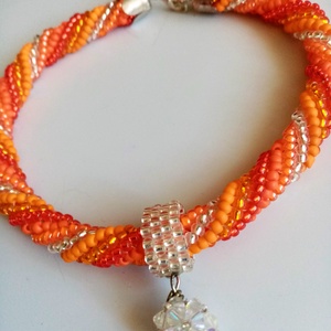 NAPSUGÁR NYAKLÁNC FŰZÖTT SWAROVSKI MEDÁLLAL  - otthon & életmód - kisállatoknak - Meska.hu