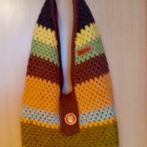 VÁLLRA AKASZTÓS BIG BAG/TÁSKA/SZATYOR, Táska & Tok, Kézitáska & válltáska, Válltáska, Horgolás, MESKA