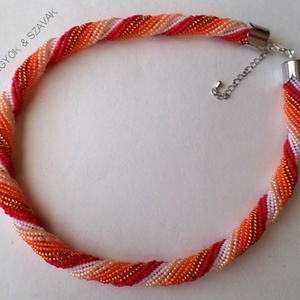 Mexico Herringbone Nyaklánc, Ékszer, Nyaklánc, Gyöngyös nyaklánc, Ékszerkészítés, Gyöngyfűzés, gyöngyhímzés, MESKA