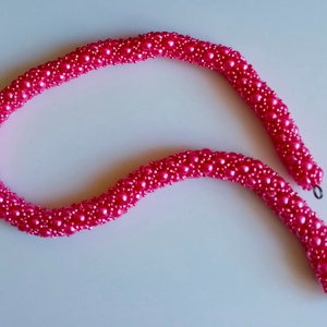 AMBASSADOR NYAKLÁNC - METÁL PINK - ékszer - nyaklánc - gyöngyös nyaklánc - Meska.hu