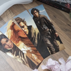 Fantasy dűne témájú laminált könyvjelző szett 4db-os (kétoldalas) - Meska.hu