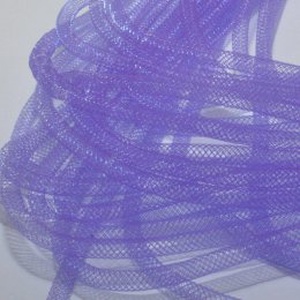 Lila rugalmas nylon (wire mesh) cső 4mm /1m - gyurma - kiégethető gyurma - Meska.hu