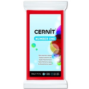 Cernit number one süthető gyurma 500g X-mas piros - kellékek & szerszámok - gyurma - kiégethető gyurma - Meska.hu