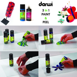 Darwi  3 in 1 üvegmatrica fekete fehér 80ml - kellékek & szerszámok - festék - matricafesték - Meska.hu