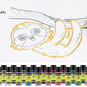 Darwi  3 in 1 üvegmatrica  festék kristály 80ml - kellékek & szerszámok - festék - matricafesték - Meska.hu