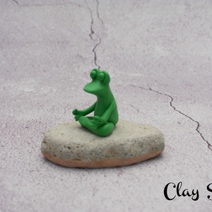 Meditáló béka/Namaste -  - Meska.hu