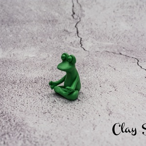 Meditáló béka/Namaste -  - Meska.hu