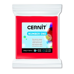 Cernit number one süthető gyurma 250g piros - kellékek & szerszámok - gyurma - kiégethető gyurma - Meska.hu