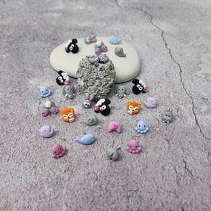 Elefánt bedugós polymer clay fülbevaló/ kiselefánt süthető gyurma füli - ékszer - fülbevaló - pötty fülbevaló - Meska.hu