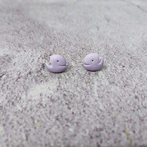 Bálna bedugós polymer clay fülbevaló/ halacska süthető gyurma füli - ékszer - fülbevaló - pötty fülbevaló - Meska.hu