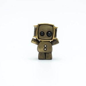 Steampunk szerelmes robot süthető gyurmából/Valenti napi robot szivecskével - otthon & lakás - dekoráció - asztal és polc dekoráció - asztaldísz - Meska.hu