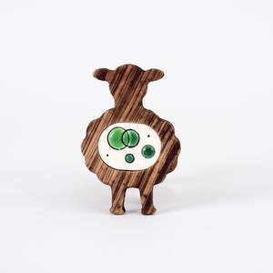 Fahatású bárány kitűző/ bross, Ékszer, Kitűző és Bross, Kitűző, Gyurma, Ékszerkészítés, Meska