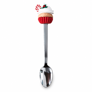 Karácsonyi díszkanál süthető gyurmából � bögrés vagy cupcake mintával - otthon & életmód - konyhafelszerelés, tálalás - tálalás - kanál & villa - Meska.hu