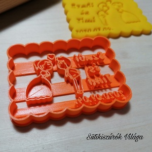 Egyedi esküvői sütikiszúró - keksz, mézeskalács, linzer sütemény szaggató  -  - Meska.hu