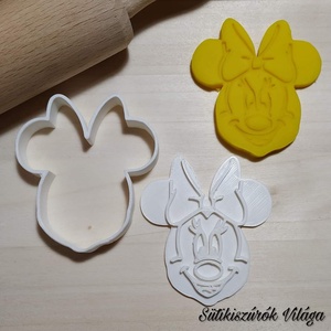 Minnie egér fej - süteménykiszúró forma, sütipecsét. Linzer, mézeskalács, keksz kiszúró, Otthon & Életmód, Sütikiszúró, Konyhafelszerelés, tálalás, Sütés, főzés, Mindenmás, Mézeskalácssütés, MESKA
