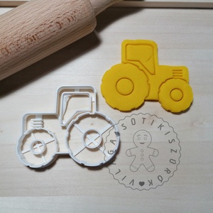 Traktor 2- süteménykiszúró forma, sütipecsét. Linzer, mézeskalács, keksz kiszúró, Otthon & Életmód, Sütikiszúró, Konyhafelszerelés, tálalás, Sütés, főzés, Mindenmás, Mézeskalácssütés, MESKA