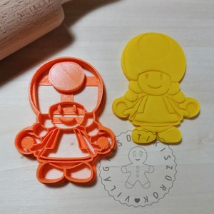 Toadett Super Mario - süteménykiszúró forma, sütipecsét. Linzer, mézeskalács, keksz kiszúró, Otthon & Életmód, Konyhafelszerelés, tálalás, Sütikiszúró, Sütés, főzés, Mindenmás, Mézeskalácssütés, MESKA