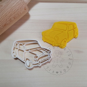 Mini Morris autó - süteménykiszúró forma, sütipecsét. Linzer, mézeskalács, keksz kiszúró, Otthon & Életmód, Konyhafelszerelés, tálalás, Sütikiszúró, Sütés, főzés, Mindenmás, Mézeskalácssütés, MESKA